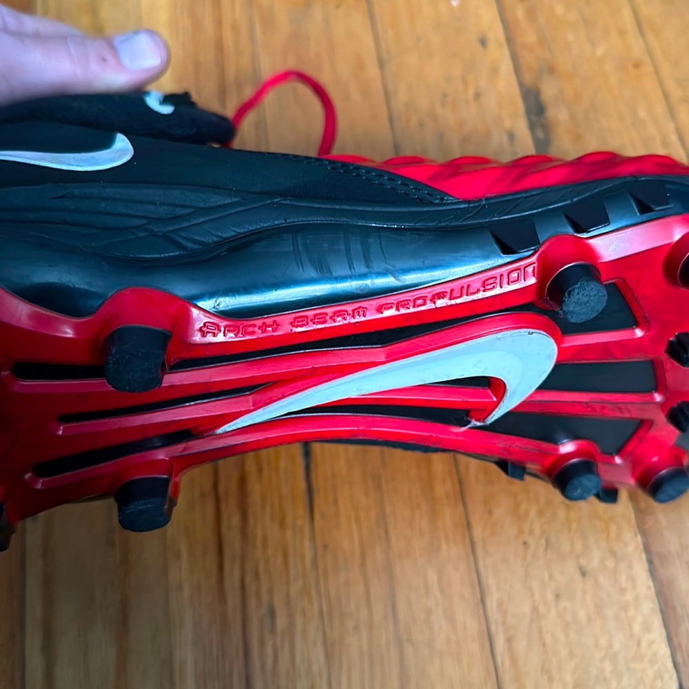 Nike Force Baseball Cleats they were use 2-3 times by my LiL brother size 12